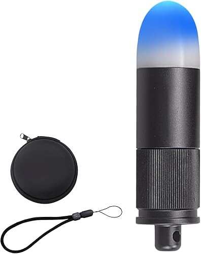 THAISTONE Linterna de luz de señal de buceo, luz parpadeante para deportes submarinos, lámpara de baliza con batería AAA para buceo profundo y