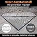 Non-Slip Pad for Rugheat Under Rug Heated Mat, Large, 5 x 7 feet (fits Under a 5' x 7' Rug) Skid-Proof Pad for Heated Rug for Bedrooms, Thermal Insulation Improves RugHeat Performance