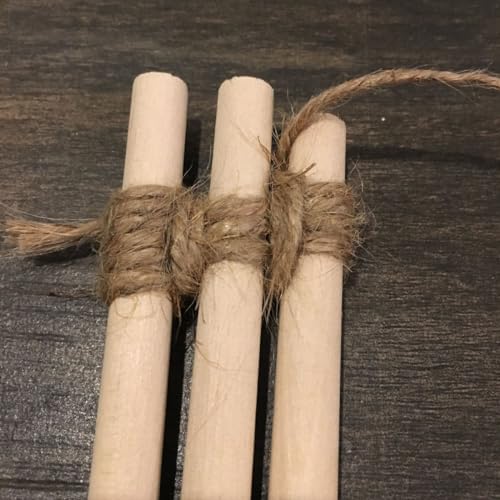 Image of BLOOMAX 5 Pcs Dowel Rods - Sanded Finish, Round Craft Rods for Woodworking & DIY Projects (20mm x 18 Inch)