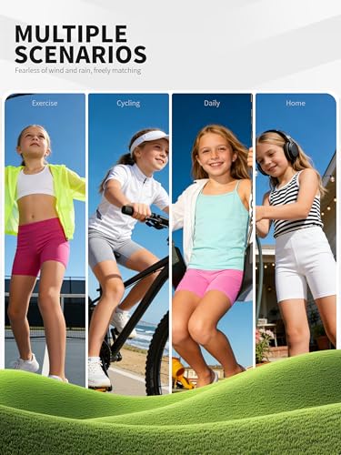 FEOEOR 10 Pack Girls Dance Shorts Cartwheel Toddler Biker Under Dress Multi-Color Kids Bike Shorts Girls Clothes Mixed Color K 5-6Y