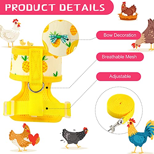 Chaleco de pollo elástico y cómodo para pasear gallinas sin tirones en el cuello 7