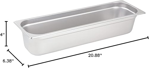 Miniatura 8 de Winco Sartén de vapor antiatascos de 6 pulgadas, medio, calibre 24
