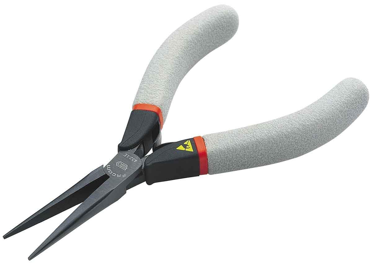 Facom Silver 432. Le – Mouths Pliers Semi Round Long Esd