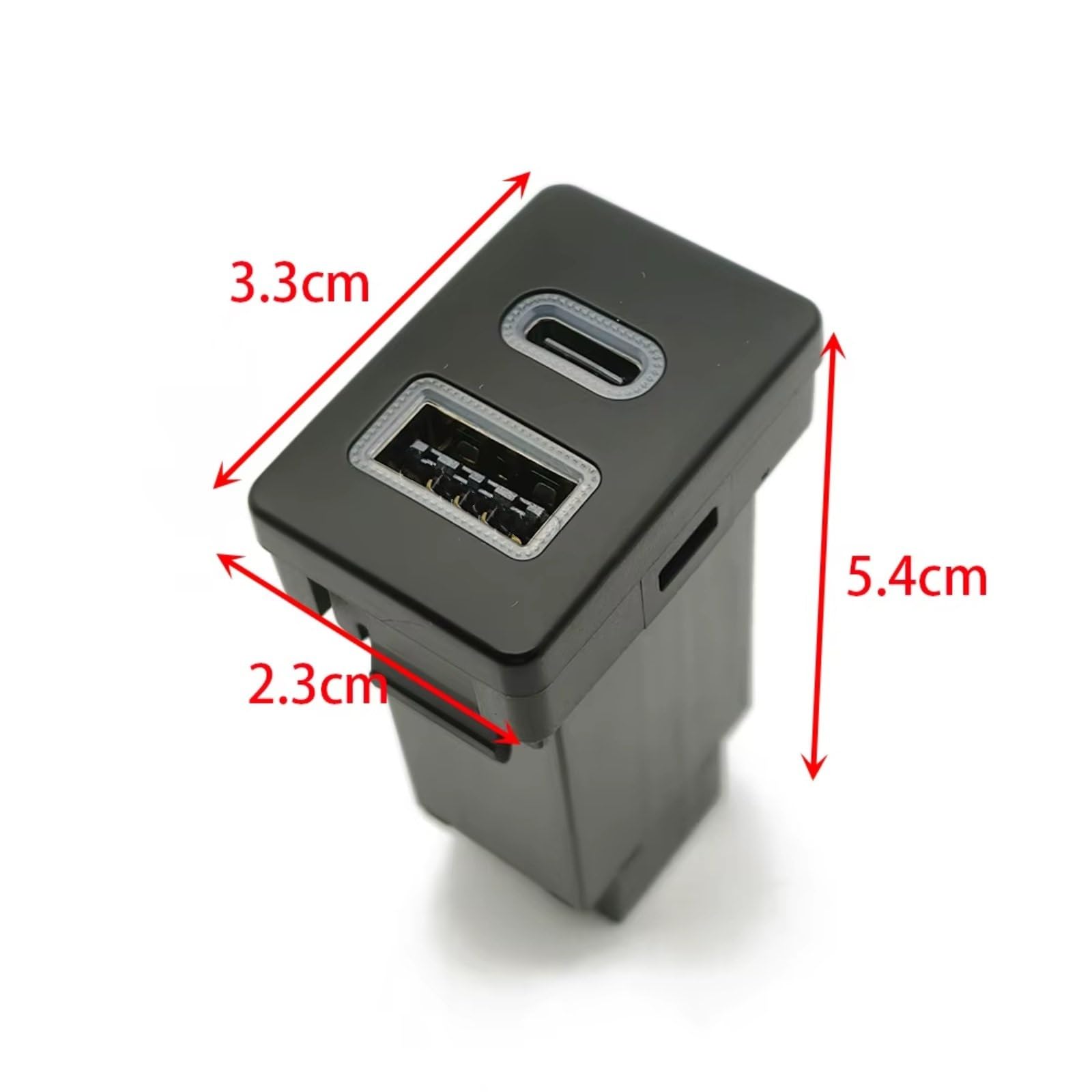 Enchufe módulo USB AUX Enchufe USB De Consola Compatible Con Toyota Para Prius Coche Para Cargador PD Carga Rápida QC3.0 Carga Teléfono Audio U-disk Flash Socket