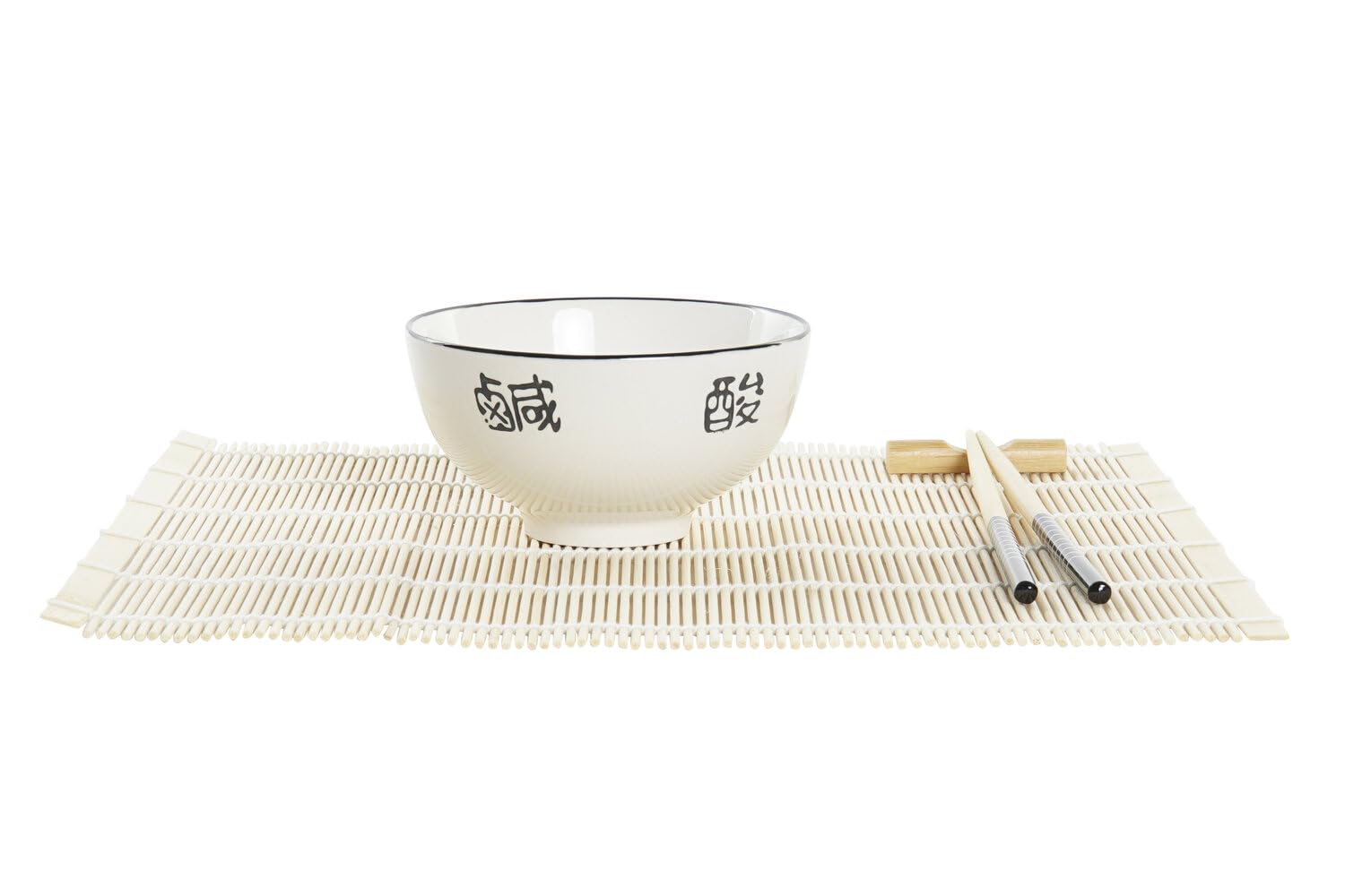 SUSHI SET 16 BAMBU GRES 14,5X14,5X31 BLANCO