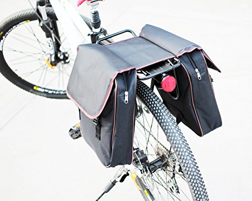 Upanbike Large Capacity Alloy Rear Rack, Fits Mountain Bike V-Brake Disc Brake Bicycle, Quick Release Mounted At Seatpost, Carrier Luggage Pannier With Side Protecting Frames #TOP5