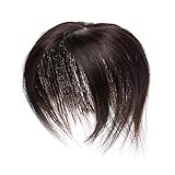 Benehair Human Hair Crown Topper Top Hairpieces for Women Clip in Toupee with Thinning Hair Middle Part Hand-made Silk Base at Middle&PU Around Wiglet(10