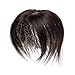 Human Hair Crown Topper Top Hairpieces for Women Clip in Toupee with Thinning Hair Middle Part Hand-made Silk Base at Middle&PU Around Wiglet(10", Dark Brown #2)