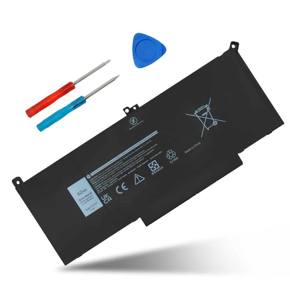 60WH F3YGT Laptop Battery for Dell Latitude 7490 7390 7290 7480