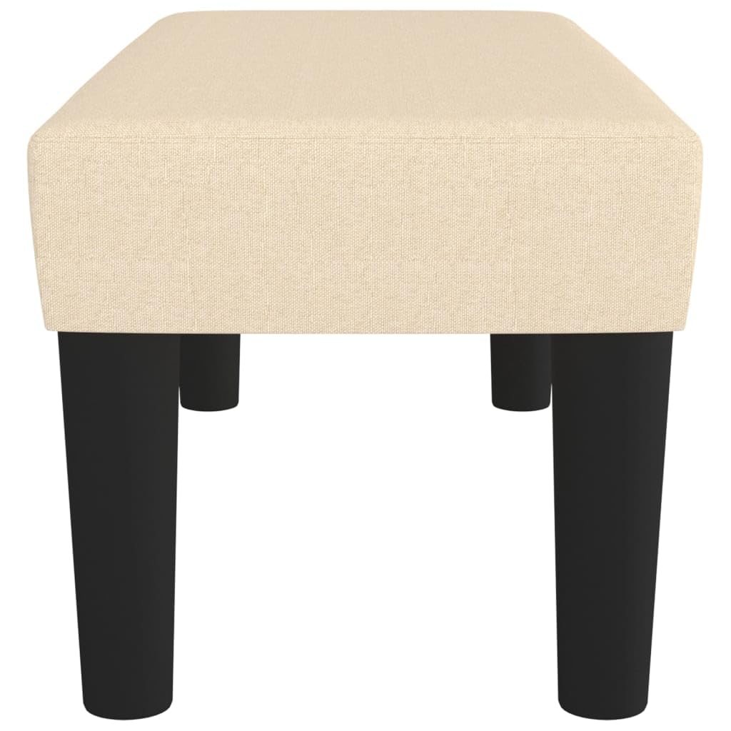 Générique Ławka Cream 70x30x30 cm Tkanina | Wyściełana pianka, dodatkowe siedzisko, ławka, instrukcja montażu w zestawie