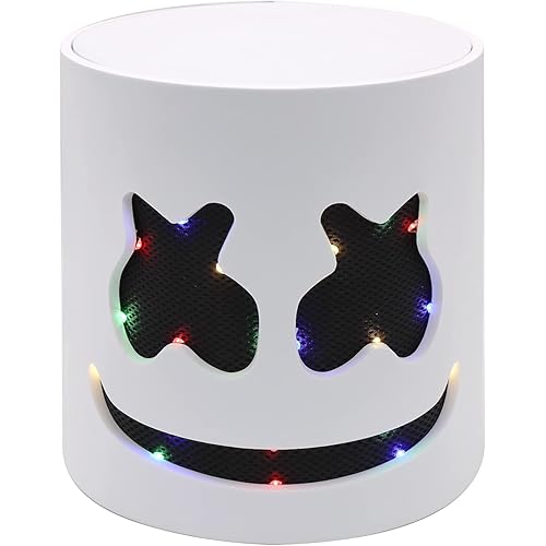 Light Up Flashing Mask DJ Music Festival Halloween Mask Props Full Head Mask Halloween Costumes Cosplay with Flashing Style