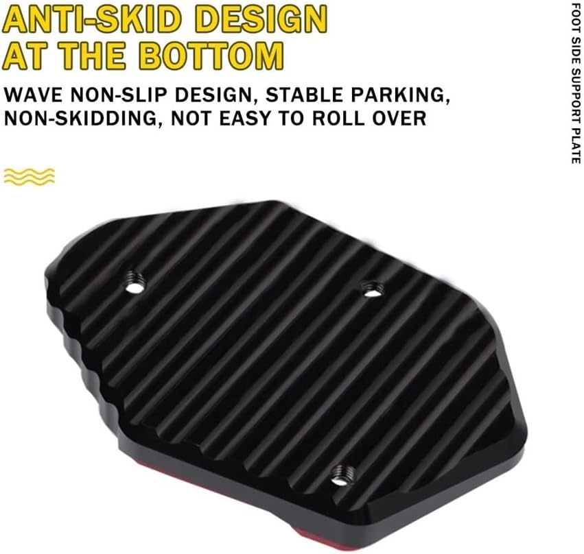 Motorcycle Foot Plate Pad for Y&AMAHA Xmax X-MAX 125 300 250 400 All Years 2022 2023 Motorcycle Kickstand Side Stand Extension Enlarger Auxiliary Bracket