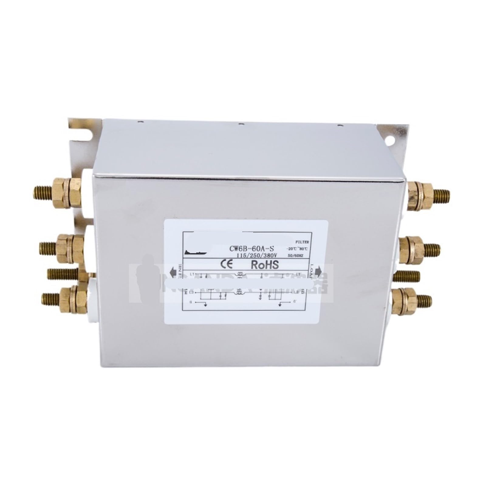 CAAUYXZW CW6B-150A-S Power filter 380v screw interface three-phase AC input(CW6B-60A-S)