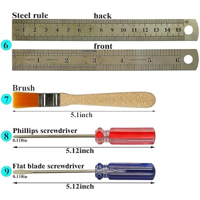 Model DIY Tool Kit, Basic Gundam Craft Building Repairing Tool Set, Dollhouse Miniature Hobby Gunpla Building or Handmade Hobby Craft Tools Set