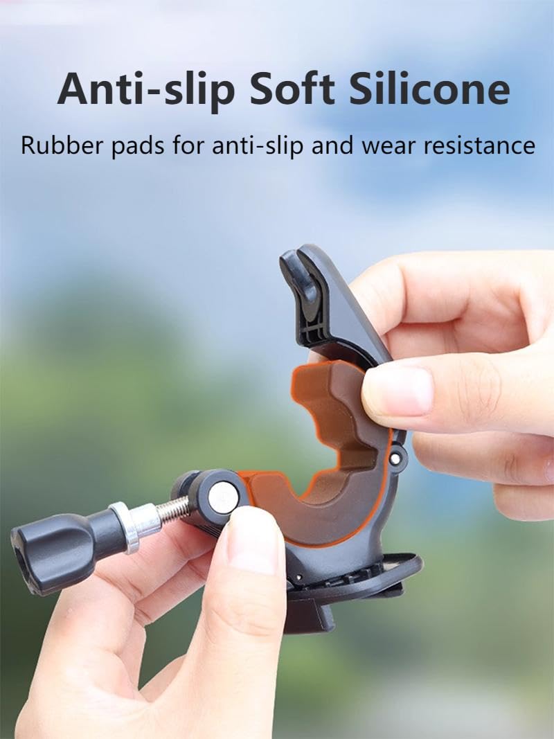 Support vélo dédié pour appareil photo Insta 360 GO 3S/3, avec cadre adaptateur, aucun accessoire supplémentaire nécessaire, rotatif à 360° et antidérapant (pour GO3S/3)