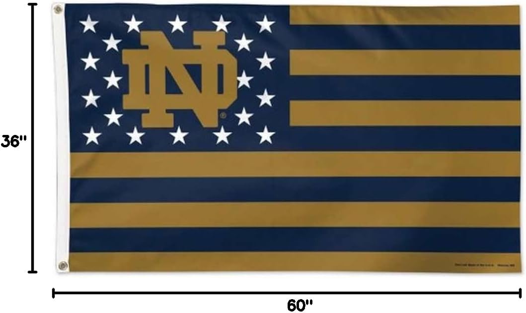 NCAA Notre Dame 08758115 Deluxe Flag, 3' x 5'