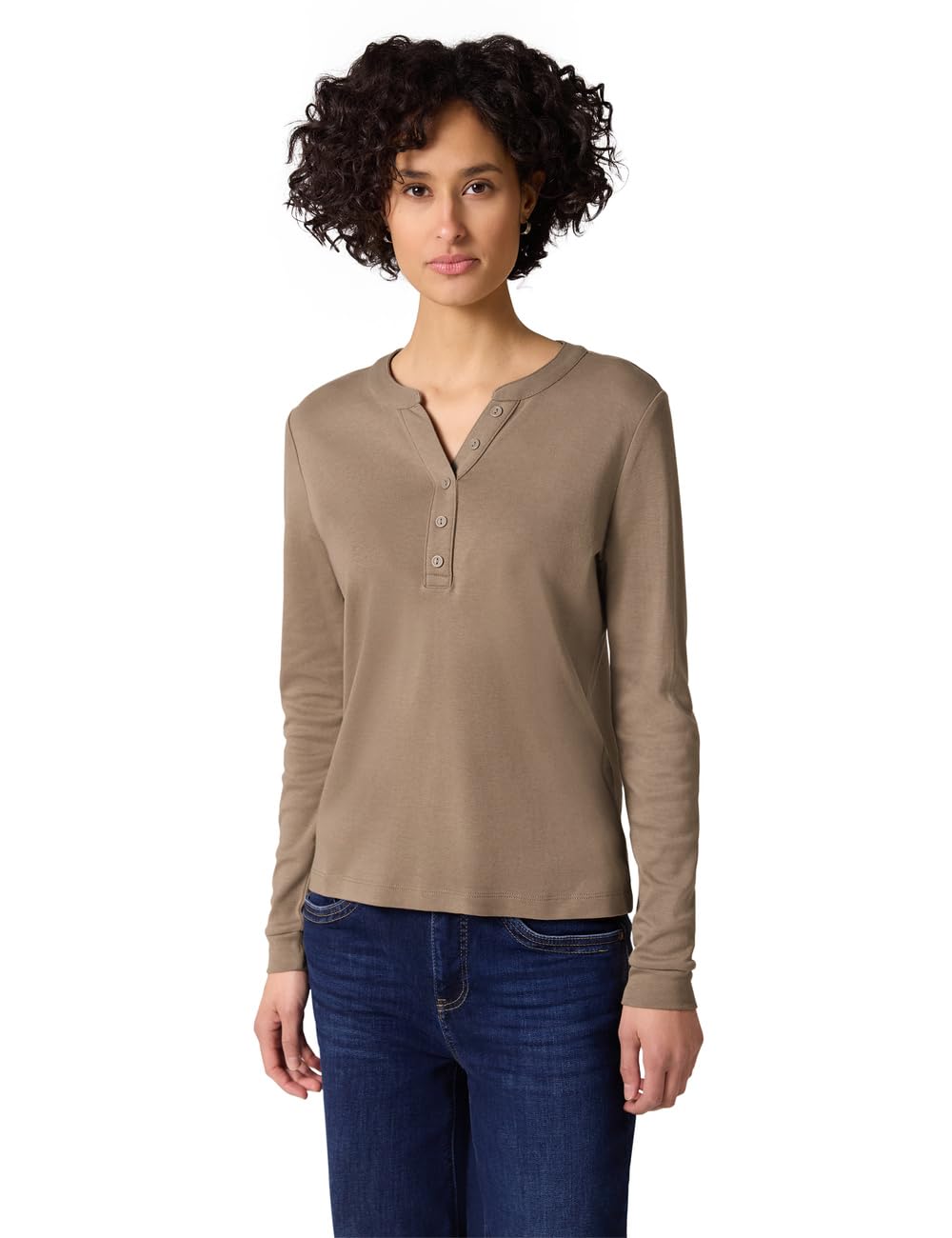 Street One Damen Shirt in Unifarbe