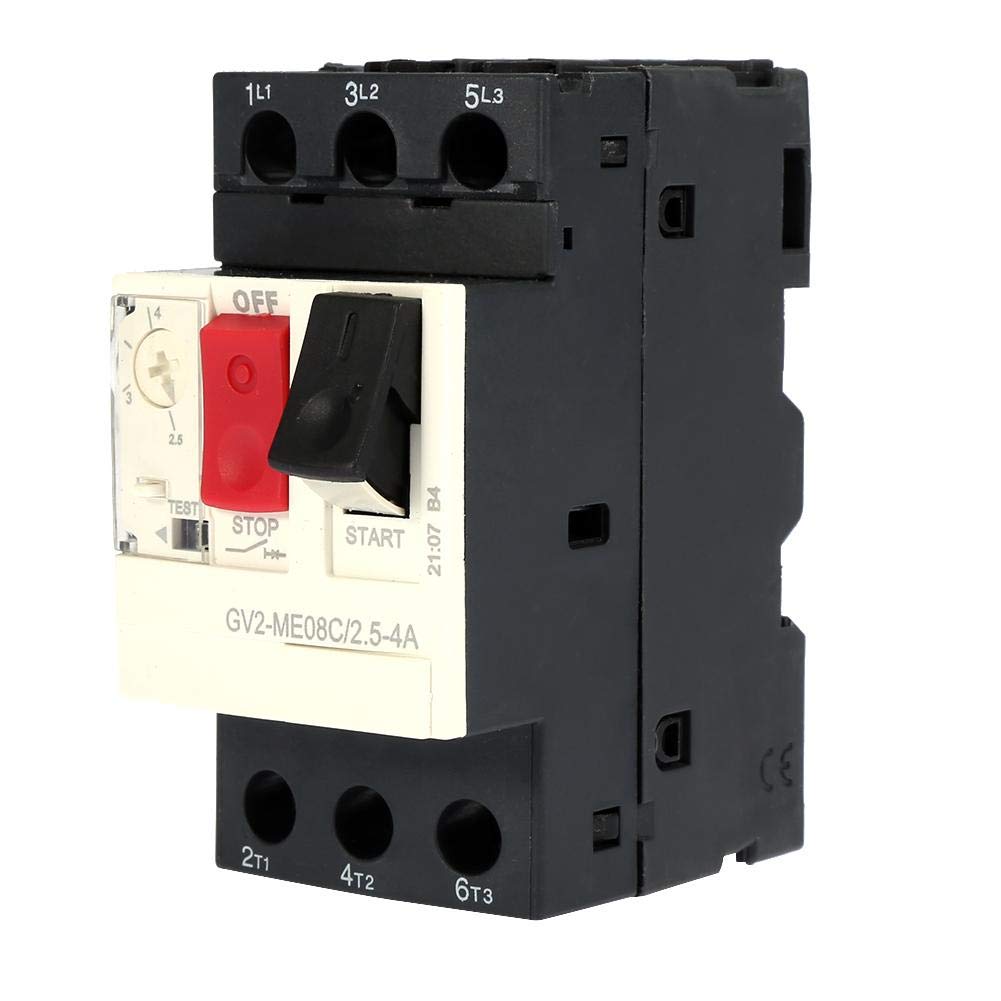 GV2 Disjoncteur, Disjoncteur de Protection Moteur pour la Protection de la Ligne de Distribution et la Conversion de Charge peu Fréquente, Fréquence 50 / 60HZ (GV2-ME14C 6~10A)