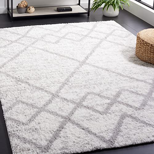 Tapete SAFAVIEH Berber Shag 165x231 cm Gris e Ivory miniatura 1