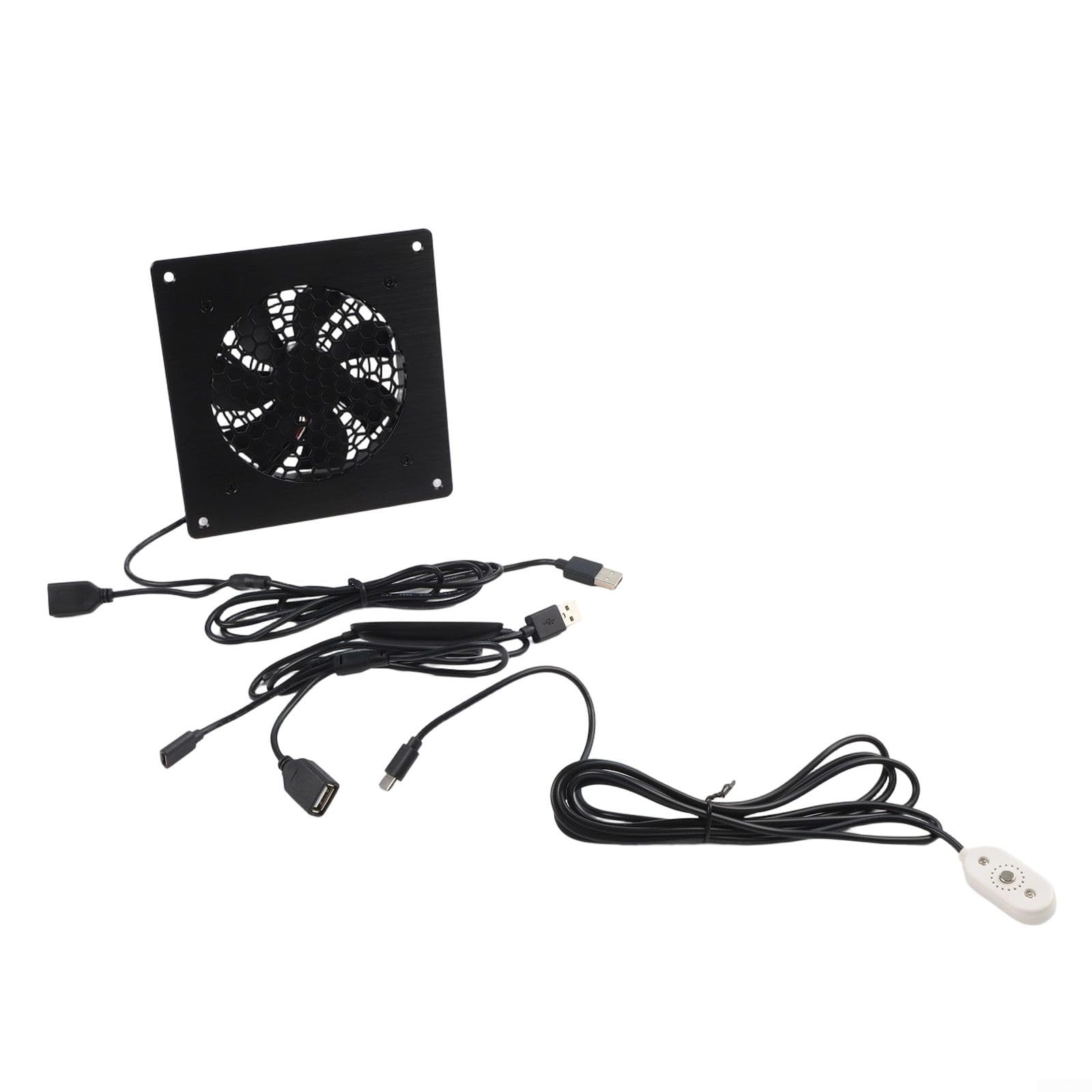 Ventilateur USB 120 mm avec régulateur de température pour routeur