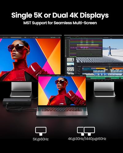 Image of Silkland USB 4 Cable 16.5FT /5M, 20Gbps Data Transfer, 5K /4K@60Hz, 240W | Braided USB C Monitor Cable Compatible for Thunderbolt 4 /3, MacBook, iPhone 17, VR Headset,