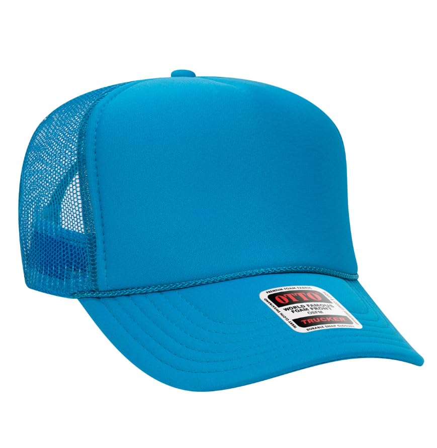 Image of Otto Cap 5-Panel High Crown Mesh Back Trucker Hat
