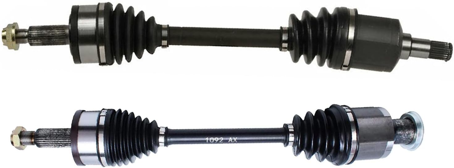 Detroit Axle - AWD Front 2pc CV Axles for Chrysler 300 Dodge Charger Magnum Challenger, 2 CV Axle Shafts Assembly Replacement