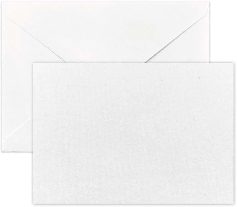blank cards with envelopes for card making