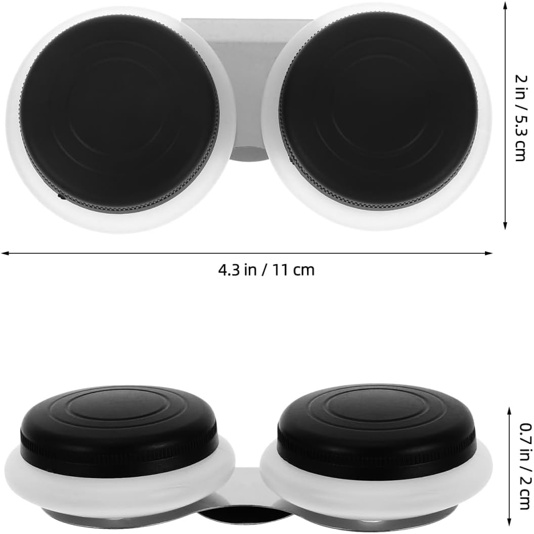 Double Palette Cup with Lid for Oil Painting 4.33X2.08X0.78In Portable Paint Mixing Palette and Brush Washer Professional Artist Supplies