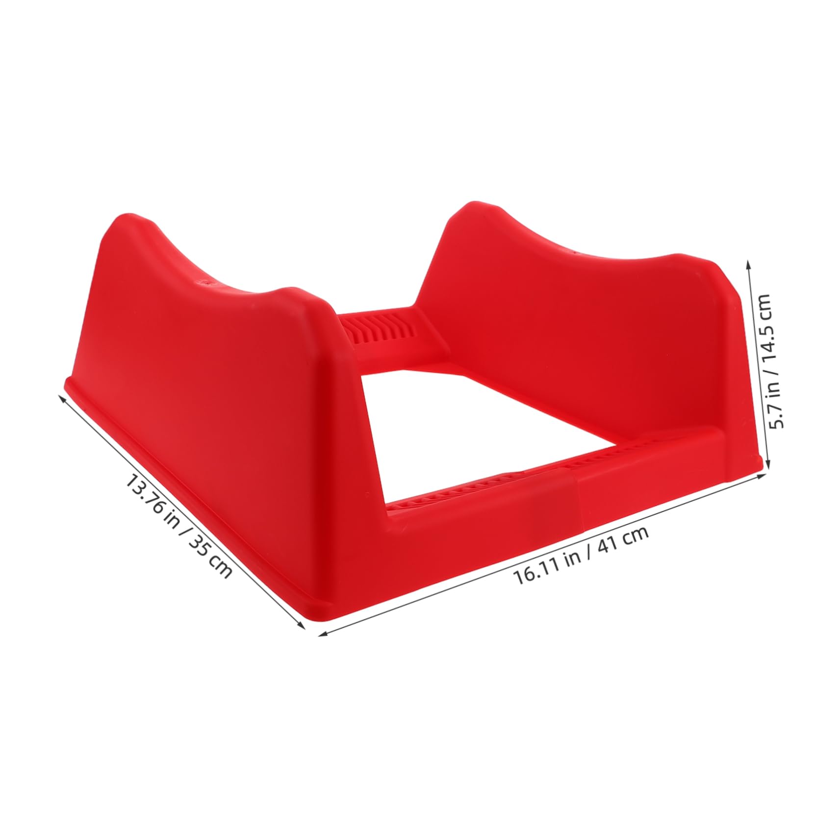 Ciieeo Rastrelliera Porta Pneumatici in Plastico Rosso Design Regolabile e Impilabile, Espositore per Gomme Semplice ed Elegante per Garage e Spazi Commerciali