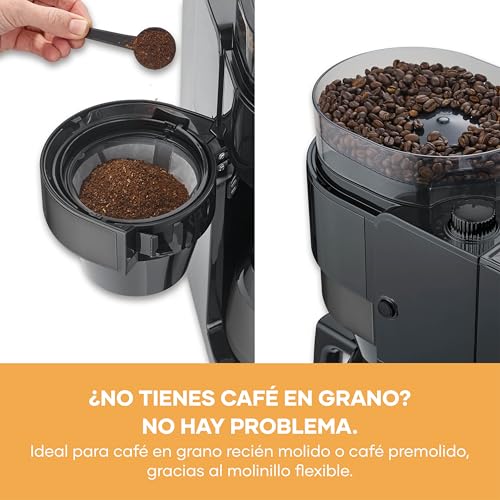 Cafetera de goteo Severin KA 4831 para evitar el café frío gracias a su jarra térmica 8