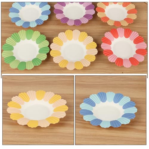Assiettes en papier de fleur légères pour éviter la vaisselle cassée