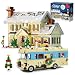 Snow Village & RV Building Set with LED Lights, 2 in 1 Christmas Vacation Holiday House and RV Gift (1726PCS)