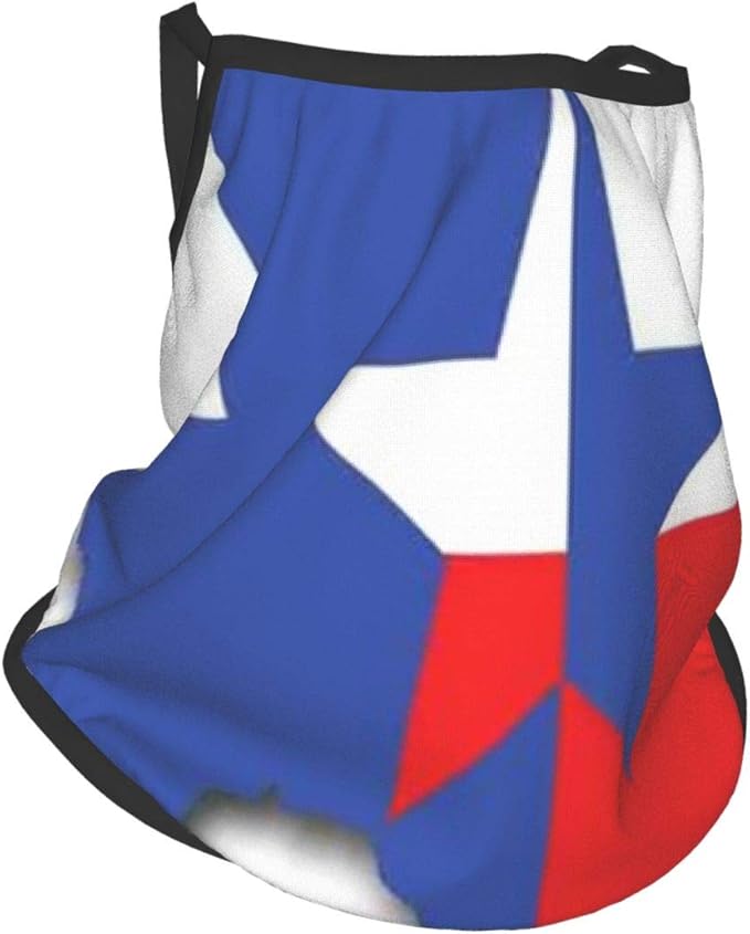 Unisex Folding Protective mask Outline of The Texas Map