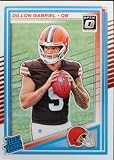 2025 Donruss Optic Football Trading Card #263 Dillon Gabriel Browns Rated Rookie