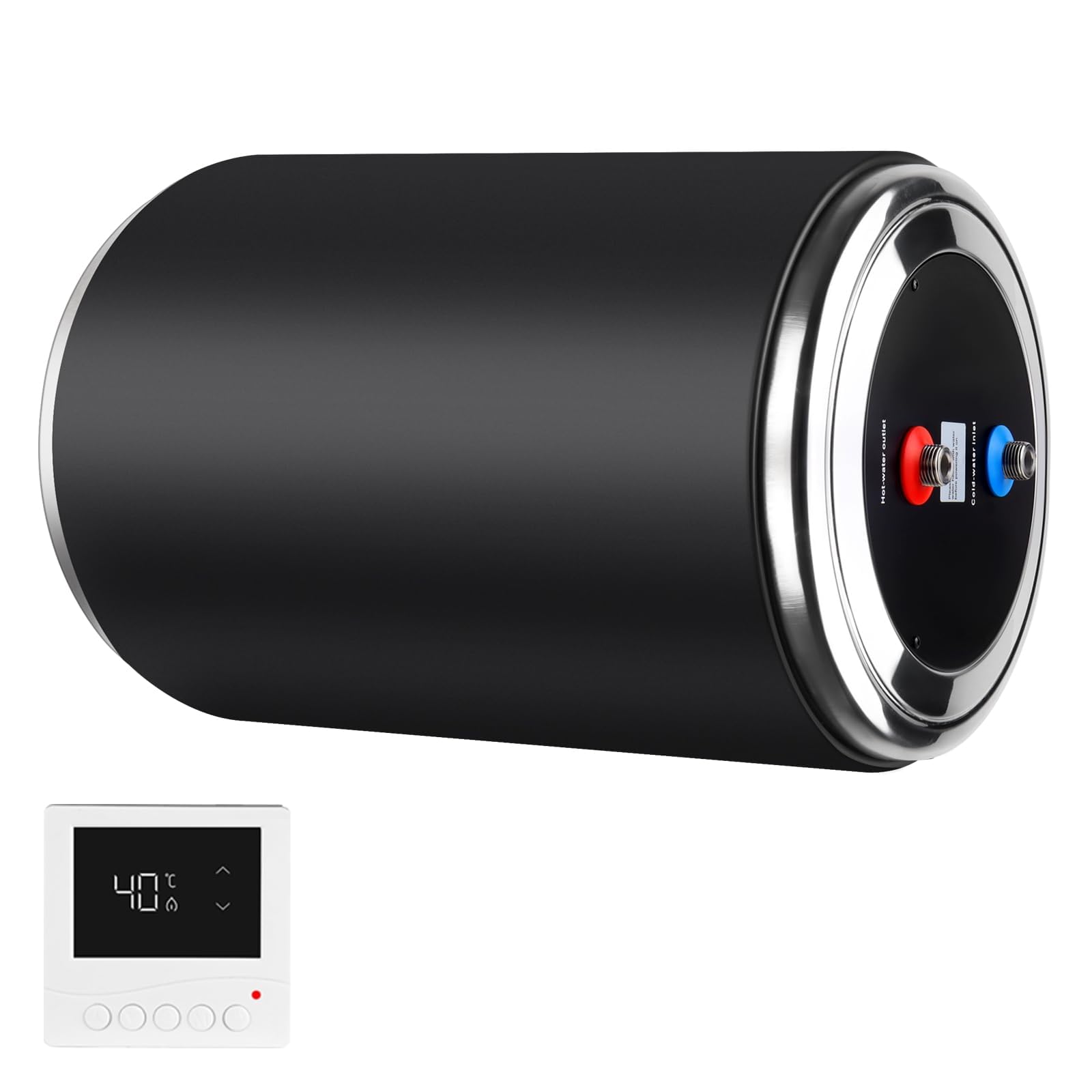 Termoeléctrico de doble potencia, 12V CC 200W/230V CA 1500W, 15 litros, para autocaravanas y camping, enchufe europeo, termoeléctrico de almacenamiento 230V, calentador instantáneo para autocaravanas