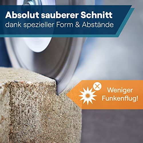 Diamanttrennscheibe 230 mm Werkstein für Stein und Beton