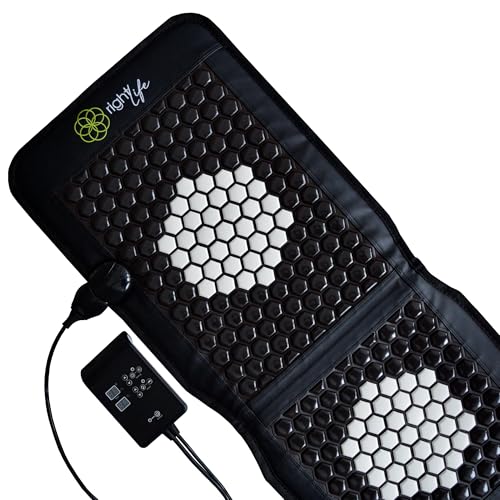 rightLife Chair Mat – Magnetfeldmatte mit Infrarot Tiefenwärme, PEMF (pulsierende Magnetfelder), Turmalin-Steinen und negativen Ionen – Wärmematte für Büro und Zuhause zur ganzheitlichen Entspannung