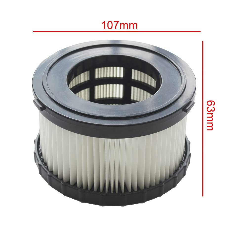 Trade-Shop 2 x repuesto para filtro de láminas HEPA DeWalt DC515 DCV517N DCV517N-XJ 18 V DC5151H / aspiradora de mano con batería