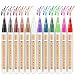Metallic Paint Pens for Rock Painting, 12 Bright Colors Paint Markers Kit for Glass, Stone, Wood, Fabric, Ceramic & More, Smooth Flowing, Extra Fine Tip, Water Based, Acid Free Non Toxic, Quick-Dry