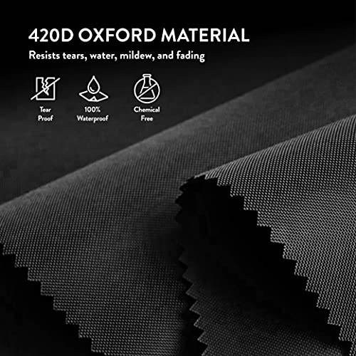 Image of ZOBER 2 Pack Oxford Christmas Wreath Storage Container 24 Inch - Wreath Bag for Artificial Wreaths Box - Waterproof Fabric, Dual Zippered Wreaths Storage Bag With Strong Durable Handles - Black