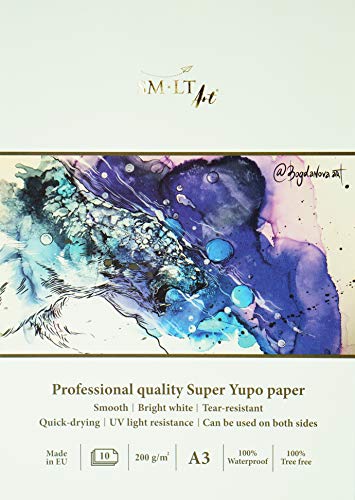 Bloc Beaux-Arts Yupo SM-LT A3 papier technique encre alcool aquarelle 200g