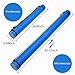 DEWEL Document Tube,Plastic Expanding Poster/Art/Document Storage Tube 24.5 to 40 inches Adjustable with Carrying Strap Waterproof and Light-Resistance Telescoping Carrying Case (Blue-Large Size)