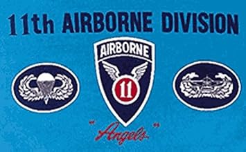 Perfectflags 11th Airborne Flag 5ft x 3ft Large - 100% Polyester - Metal Eyelets - Double Stitched