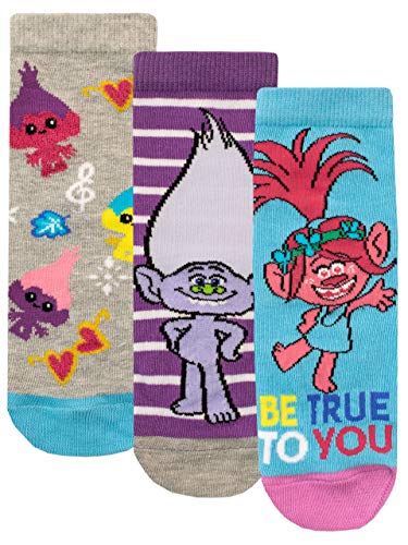 Trolls Filles Chaussettes Pack de 3 Multicolore 31-36