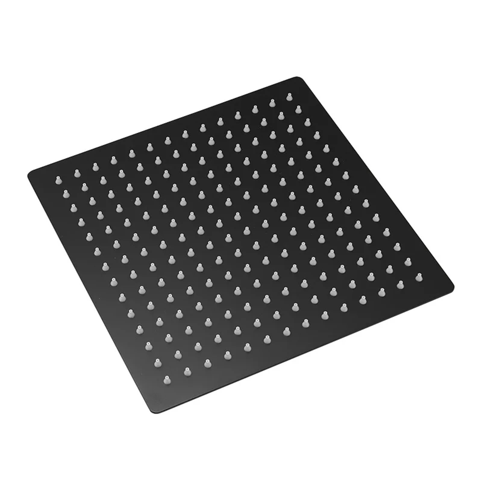Pommeau de douche effet pluie en acier inoxydable noir 8" haute qualité pour spa à la maison
