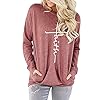 ZILIN-Womens-Casual-Letter-Print-Crewneck-T-Shirt-Long-Sleeve-Tunic-Tops-Sweatshirt-with-Pockets ZILIN Sweatshirt for Women Long Sleeve Crewneck Pullover Graphic Loose Fit Tops Shirts with Pocket