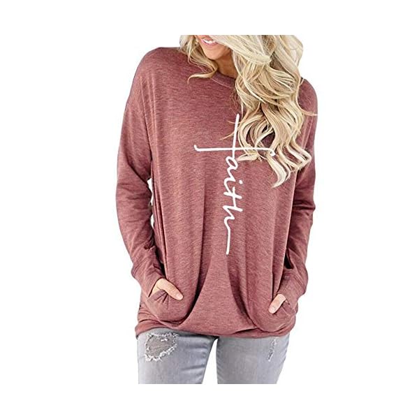 ZILIN-Womens-Casual-Letter-Print-Crewneck-T-Shirt-Long-Sleeve-Tunic-Tops-Sweatshirt-with-Pockets ZILIN Sweatshirt for Women Long Sleeve Crewneck Pullover Graphic Loose Fit Tops Shirts with Pocket
