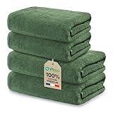 FORMAT PRATIQUE POUR USAGE QUOTIDIEN : Les grandes serviettes 70x140 cm enveloppent confortablement le corps, tandis que les 50x100 cm sont idéales pour le visage et les mains. Un set serviette de bain polyvalent adapté à toute la famille.