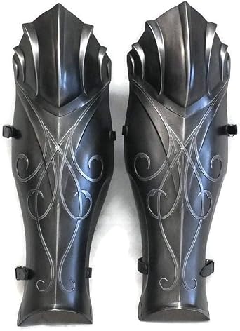 NauticalMart Larp Armor - Citadel Greaves, Skyrim Elven Cosplay Armor for Paladin